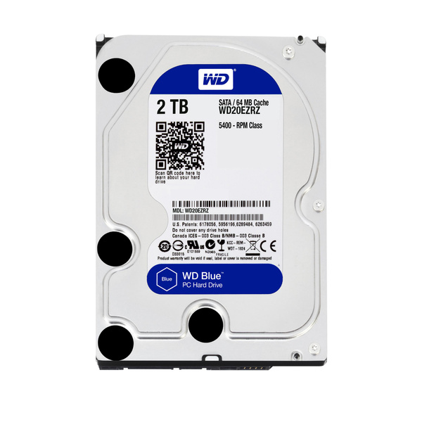 Dysk twardy Western Digital Blue WD20EZRZ 2TB SATA III 3,5" (WD20EZRZ)USZKODZONY