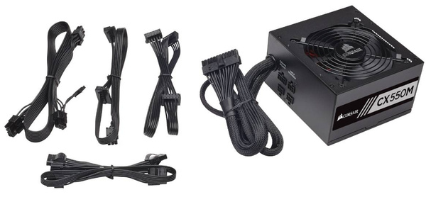 Zasilacz ATX Corsair CX 550M 80 Plus BRONZE 550W (CP-9020102-EU) (U)