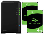 Serwer NAS Synology Diskstation DS218play 8TB (2x4TB) Seagate Barracuda HDD (U)