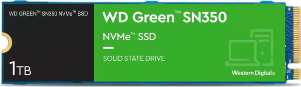 Dysk SSD WD Green SN350 1TB M.2 2280 PCI-E x4 Gen3 NVMe (WDS100T3G0C)
