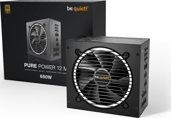 BE QUIET! PURE POWER 12 M / 650W / 80 PLUS GOLD