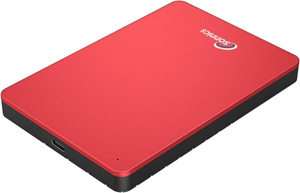 Dysk zewnętrzny Sonnics Ltd External Red 1TB Usb 3.1 Type C