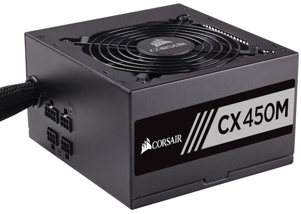 Zasilacz półmodularny ATX Corsair CX450M 450W 80+Bronze (CP-9020101-EU) (U)