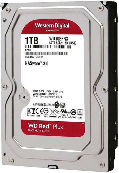DYSK HDD WESTERN DIGITAL RED PLUS WD10EFRX 1TB