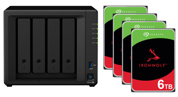 Serwer NAS Synology DiskStation DS420+ 24TB (4x6TB) Seagate IronWolf