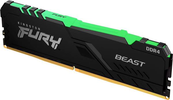 Pamięć RAM Kingston Fury Beast RGB DDR4 8GB 3000MHz CL15 (KF430C15BBA/8)