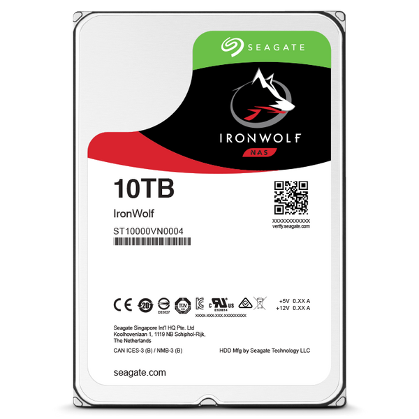 Dysk HDD 10TB Seagate IronWolf ST10000VN0004 SATA III USZKODZONY