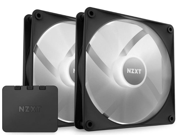 Zestaw 2 wentylatorów NZXT F140 RGB Core Black 140mm (RF-C14DF-B1) Wada