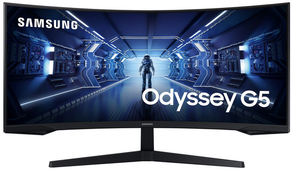 Monitor gamingowy z zakrzywionym ekranem - Samsung Odyssey G5 LC34G55TWWPXEN 34"