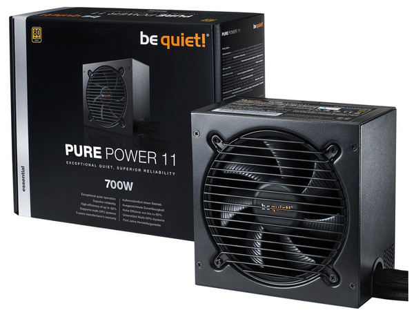 Zasilacz ATX be quiet! Pure Power 11 700W 80 Plus GOLD (BN295)