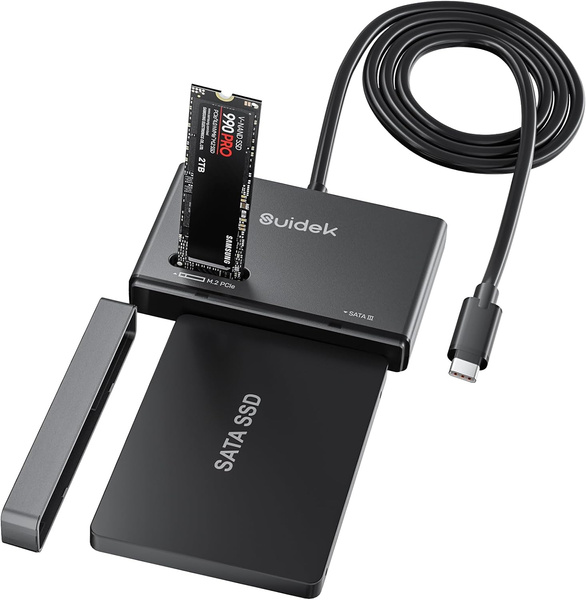 Obudowa M.2 SUIDEK NVMe SSD USB-C 10 Gb/s SATA III 2.5"