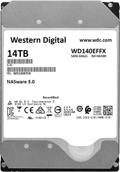 Dysk Western Digital WD140EFFX 14000 GB 3,5" SATA USZKODZONY