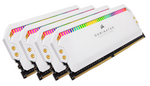 PAMIĘĆ RAM CORSAIR DOMINATOR PLATINUM RGB WHITE 32GB (4x8GB) DDR4 3200MHz CL16