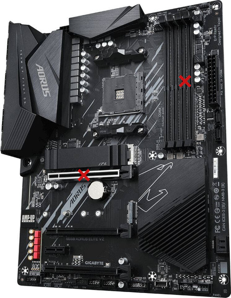 Płyta główna ATX Gigabyte B550 Aorus Elite V2 Socket AM4 Zen 2/3 USZKODZONY
