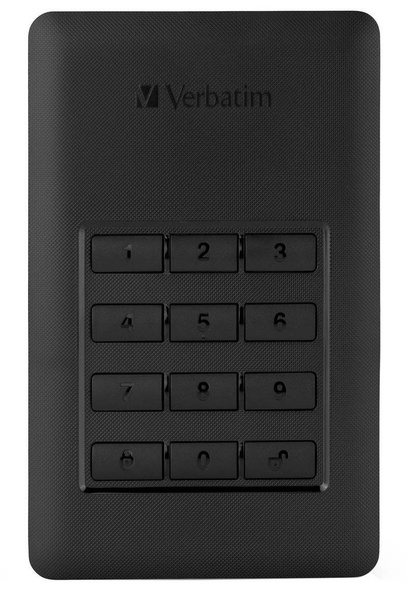 VERBATIM STORE 'N' GO SECURE PORTABLE HDD WITH KEYPAD ACCESS 1TB