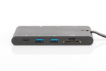 Stacja dokująca podróżna DIGITUS USB Typ C 9-portów 4K 30Hz DA-70865