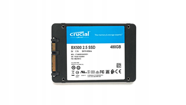 Dysk SSD Crucial BX500 480GB 2,5" SATA III  USZKODZONY (CT480BX500SSD1)