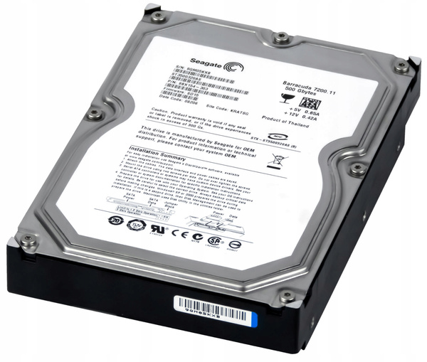 SEAGATE 500GB 7.2k 32MB SATA II 3.5'' ST3500320AS (ST3500320AS) USZKODZONY