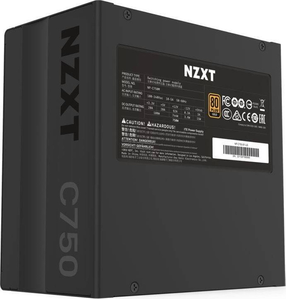 W PEŁNI MODULARNY ZASILACZ ATX NZXT NP-C750M 750W