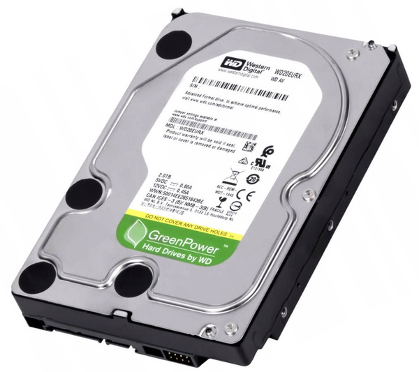 Dysk HDD 3.5" WD GreenPower WD20EURX 2TB 7200RPM SATA II USZKODZONY