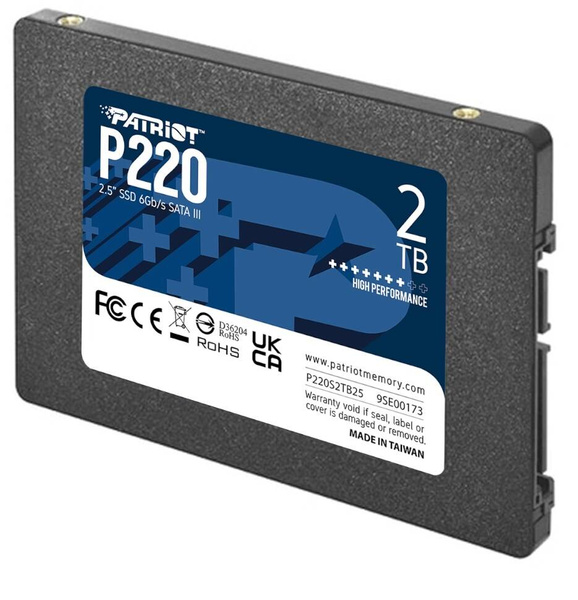 Dysk SSD 2.5 cala SATA III Patriot P220 (9SE00173-P220S2TB25) 2TB