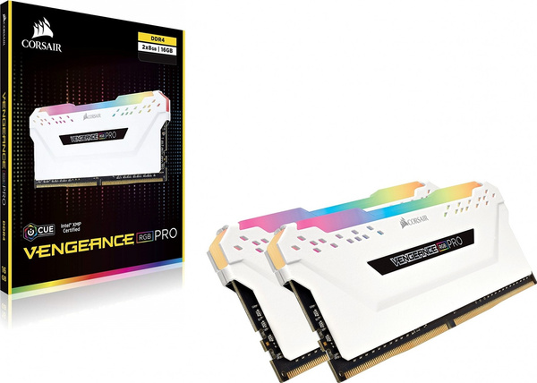 Pamięć Corsair Vengeance RGB PRO DDR4 16GB 2666MHz (CMW16GX4M2A2666C16W)