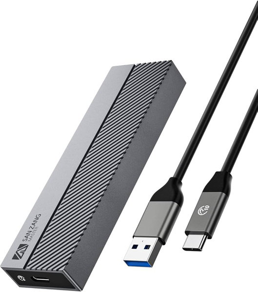 OBUDOWA KIESZEŃ DYSKU SAN ZANG MASTER M.2 NVMe SATA 2W1 USB A C 10 Gb/s 