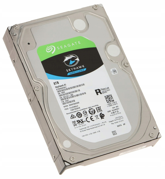 Dysk twardy Seagate ST8000VE001 SkyHawk AI 8TB SATA III 3,5" (ST8000VE001) USZKODZONY