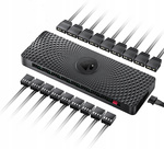 Kontroler Hub ARGB PWM AsiaHorse 9x Wentylator 5V 3pin Zasilanie SATA (Hub / Kontroler 2w1 ARGB + PWM)