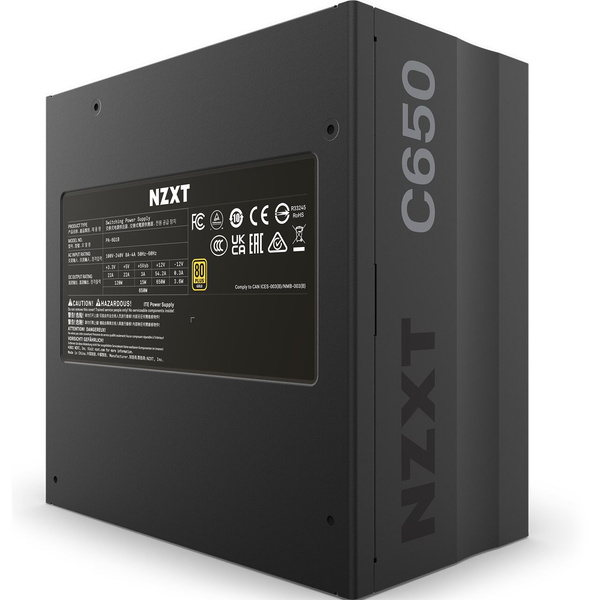 Zasilacz Modularny ATX NZXT C650 Gold 650W (PA-6G1BB-EU)