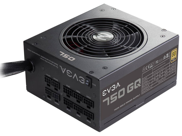 PÓŁMODULARNY ZASILACZ ATX EVGA 750GQ 80 PLUS GOLD 750W (U)