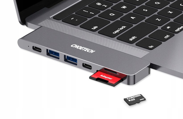 Choetech HUB-M14 Stacja Dokująca MacBook Pro 7w2 USB-C Thunderbolt 3 4K 87W