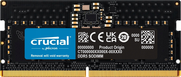 Pamięć RAM Crucial 8 GB 5200 MHz DDR5 USZKODZONA (CT8G52C42S5)