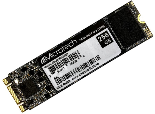 Dysk SSD MICROTECH 256GB M.2 2280 SATA(SSD256M2S80)