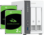 Serwer NAS Qnap TS-216G 4TB (2x2TB) Seagate Barracuda / 4GB RAM