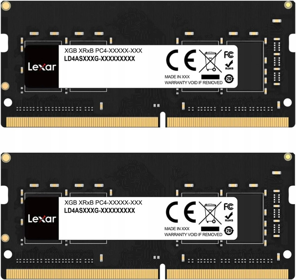 Pamięć RAM SODIMM Lexar 16GB (2x8GB) DDR4 3200MHz CL22 (LD4S08G32C22ST-BGD)