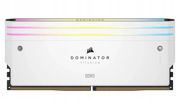 Pamięć RAM Corsair Dominator Titanium RGB DDR5 16GB 6600MHz CL32 (CMP32GX5M2X6600C32W)