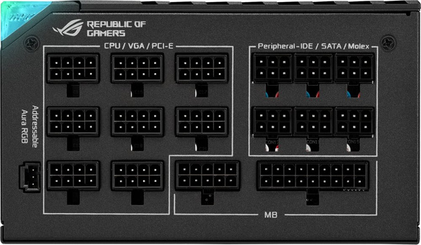 Zasilacz ASUS ROG THOR 1200W Platinum II 1200 W 80 PLUS Platinum (90YE00L0-B0NA00) (ROG-THOR-1200P2-GAMING)