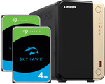 Serwer NAS Qnap TS-264 8TB (2x4TB) Seagate SkyHawk / 8GB RAM