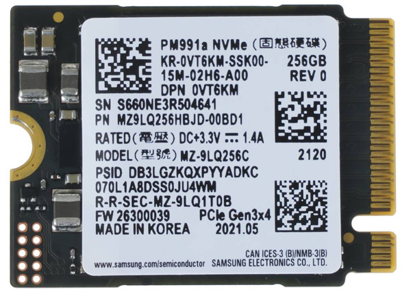 DYSK SSD SAMSUNG MZ-9LQ256C 256GB M.2 NVME