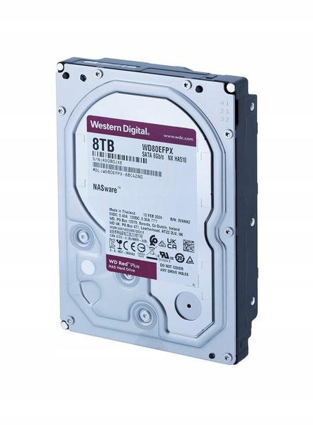 Dysk twardy Western Digital WD Red WD80EFPX 8TB SATA 3,5" (WD80EFPX)