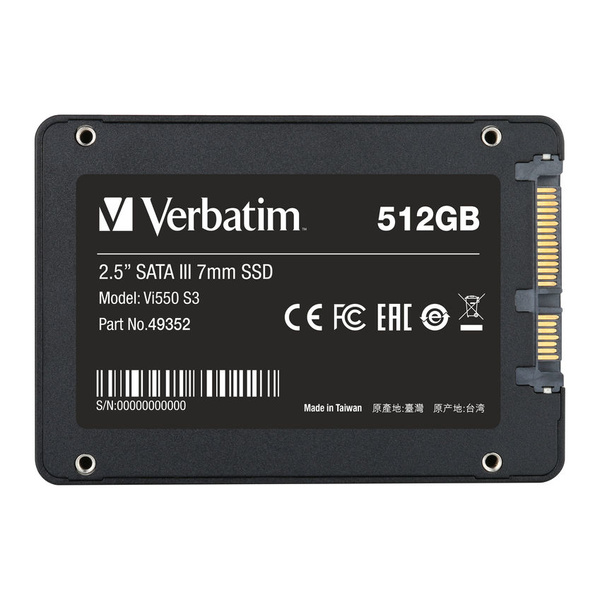 Dysk SSD Verbatim VI550 S3 SSD 512GB 2.5" SATA III 512GB (USZKODZONY) (VI550S3)