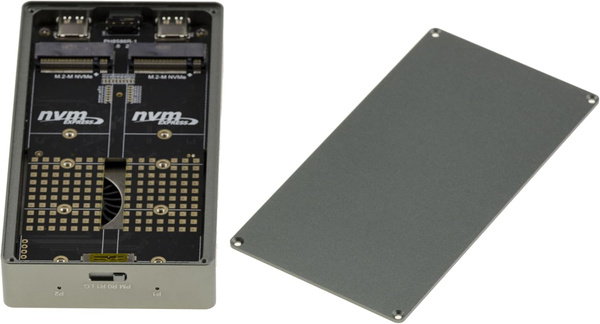 Obudowa na dyski 2x M.2 NVMe Kalea-Informatique PH8586R USB-C GEN2x2
