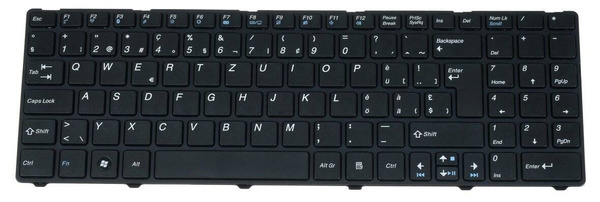 KLAWIATURA LAPTOPOWA MEDION V128862BK1 SG (QWERTZ) (U)