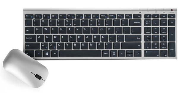 Klawiatura HW193 i myszka MW158 - bezprzewodowy zestaw klasy premium USB 2.4GHz (QWERTY PL)