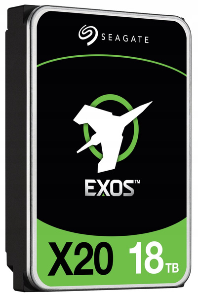Dysk twardy Seagate Exos X20 ST18000NM003D 18TB SATA III 3,5" (ST18000NM003D) (U) (W) (B)