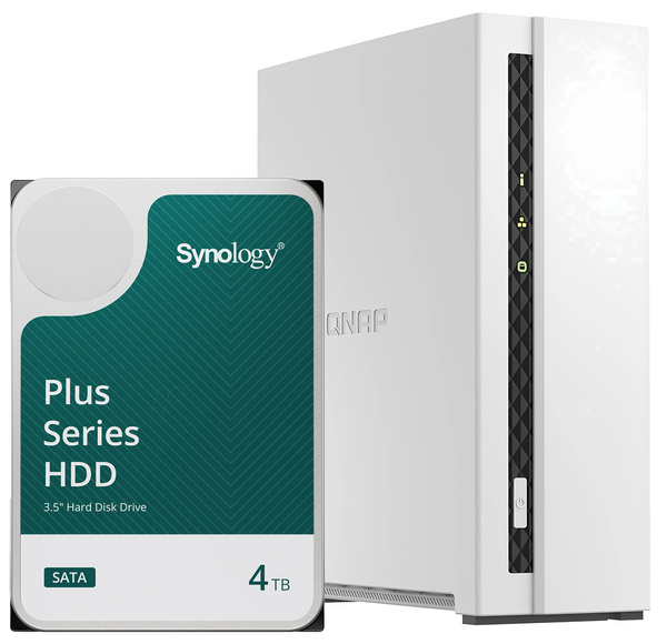 Serwer plików NAS Qnap TS-133 4TB Synology HAT3300-4T