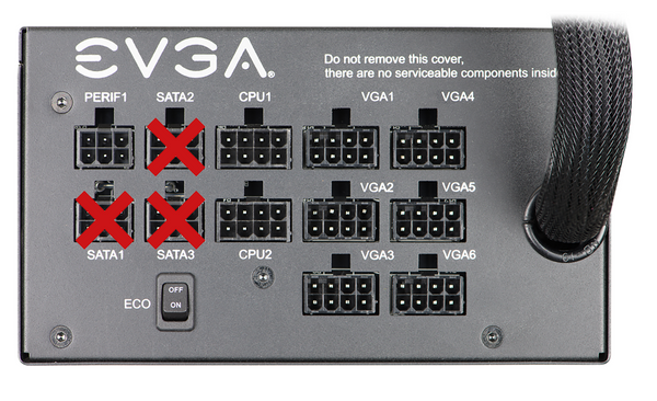 Zasilacz ATX EVGA 1000 GQ 80 Plus Gold 1000W (210-GQ-1000-V2) (U)(W)