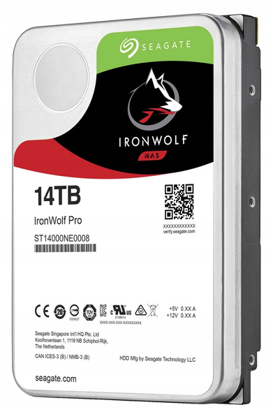 Dysk twardy Seagate IronWolf Pro 14TB SATA III 3,5" (ST14000NE0008) USZKODZONY