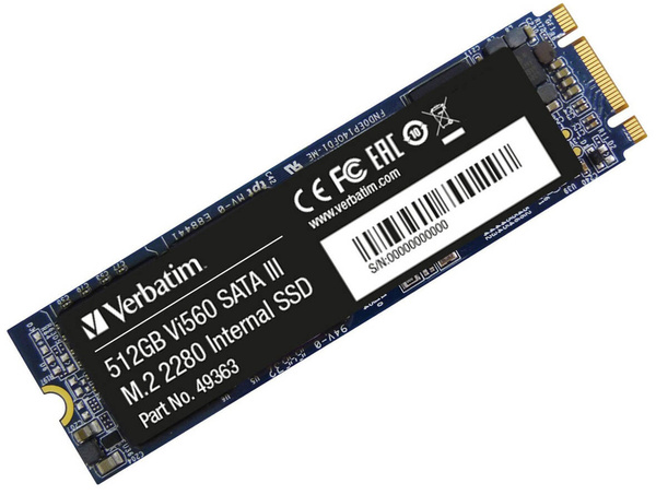 Dysk SSD M.2 SATA Verbatim Vi560 S3 512GB 560MB/s #49363 USZKODZONY